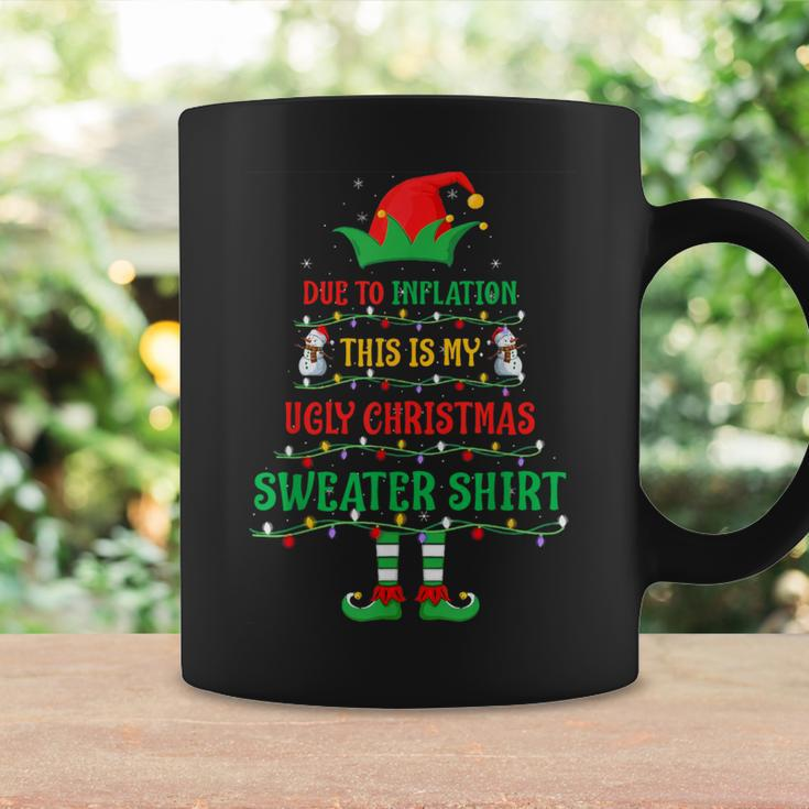 Due To Inflation Ugly Christmas Sweater Xmas Coffee Mug Gifts ideas