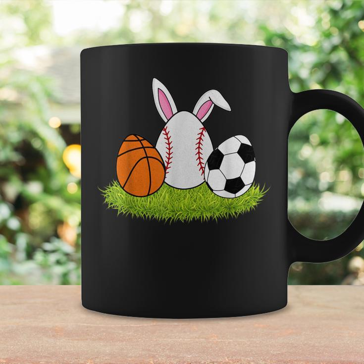 Easter Boys Baseball Basketball Soccer Bunnies Rabbit Coffee Mug Gifts ideas