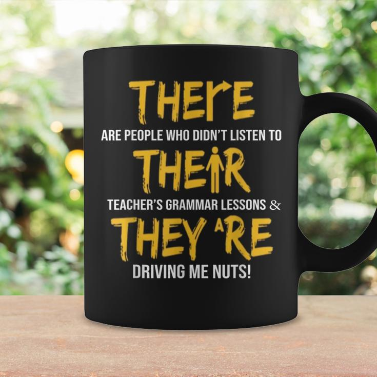 English Grammar Teacher Sarcastic There Their They're Coffee Mug Gifts ideas