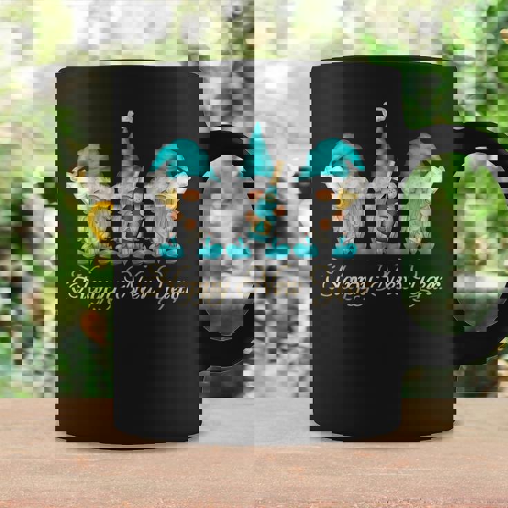 Gnomes Wine Drinking Happy New Year Western Gnomes Coffee Mug Gifts ideas