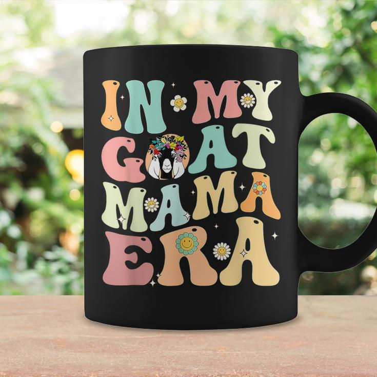 In My Goat Mom Era Groovy Messy Bun Life Mama Mothers Coffee Mug Gifts ideas