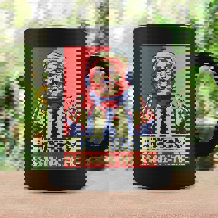 Haters Gonna Hate Donald Trump Middle Finger Coffee Mug Gifts ideas