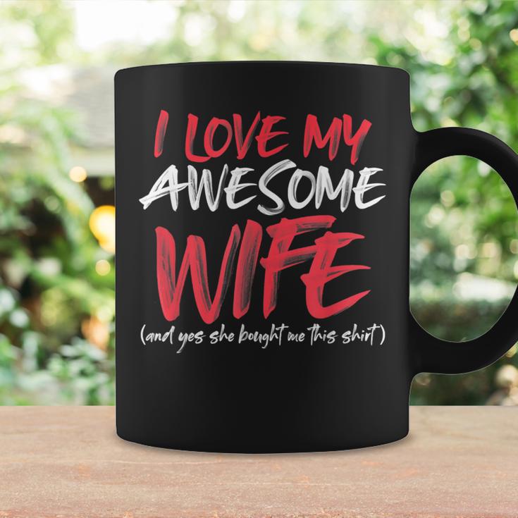 Husband Saying Awesome From Wife For Fathers Day Coffee Mug Gifts ideas