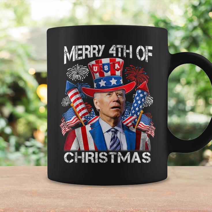 Joe Biden Merry 4Th Of Christmas 4Th Of July Firework Coffee Mug Gifts ideas