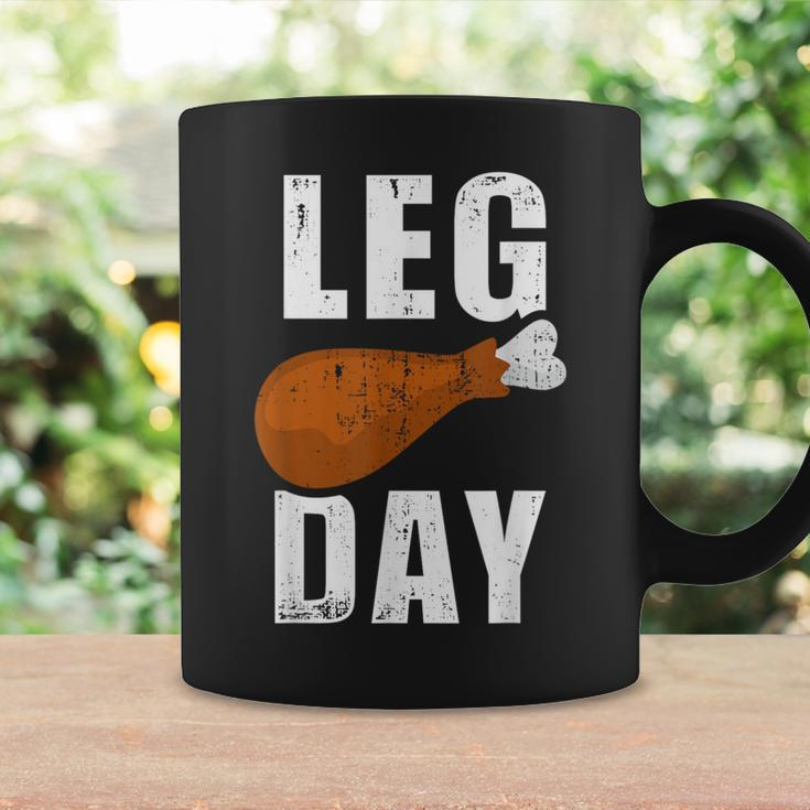 Leg Day For Fitness Exercise Gym Thanksgiving Dinner Coffee Mug Gifts ideas