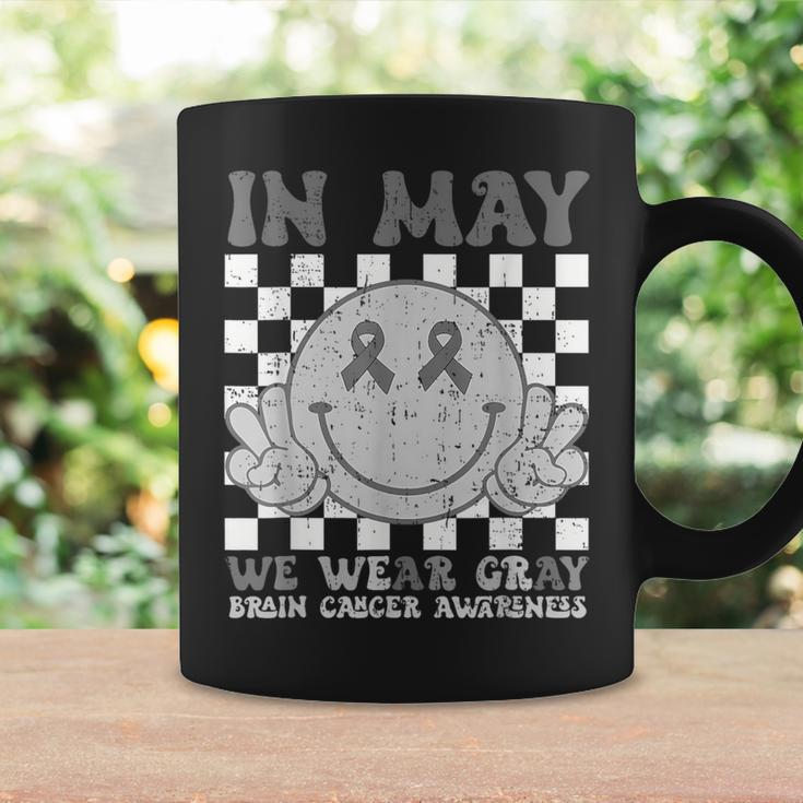 In May We Wear Gray Brain Cancer Tumor Awareness Coffee Mug Gifts ideas