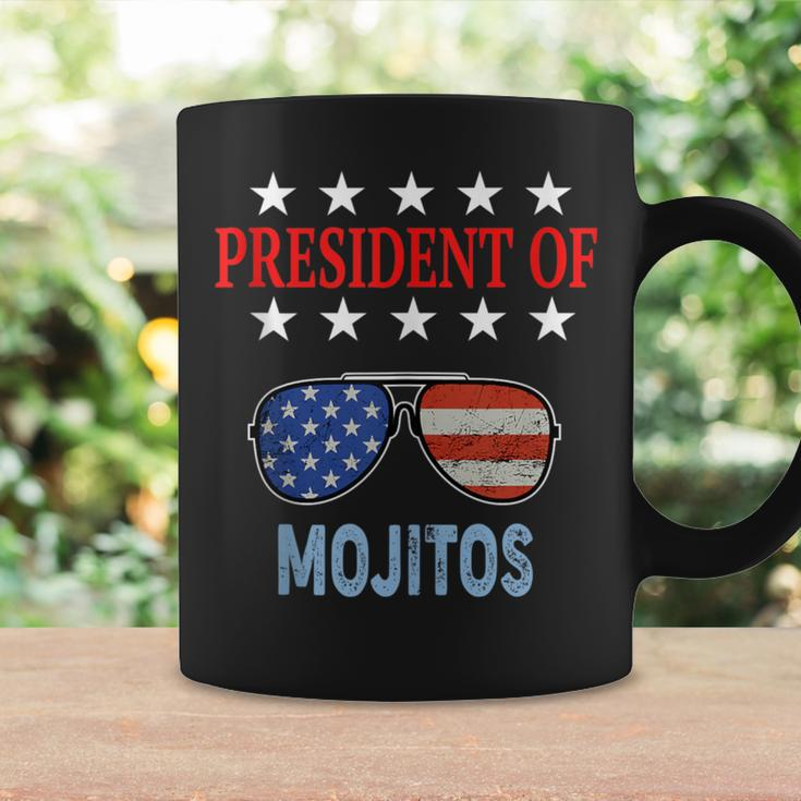 Mojitos Usa Flag Sunglasses President Of Mojitos Coffee Mug Gifts ideas
