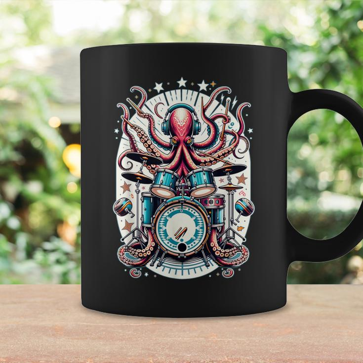 Octopus Playing Drums Drummer Music Lover Percussions Coffee Mug Gifts ideas