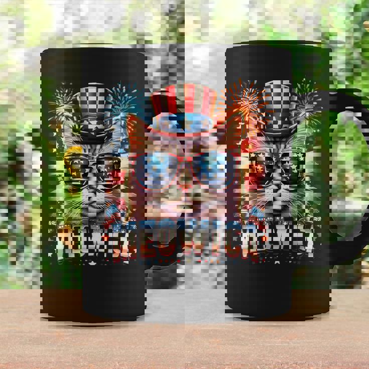 Patriotic Kitty Cat 4Th Of July Firework Cat Meowica Coffee Mug Gifts ideas