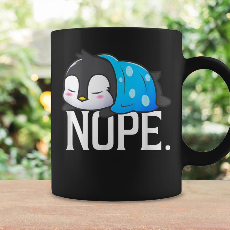Penguin Nope Not Today Lazy Penguin Lover Cute Coffee Mug Gifts ideas