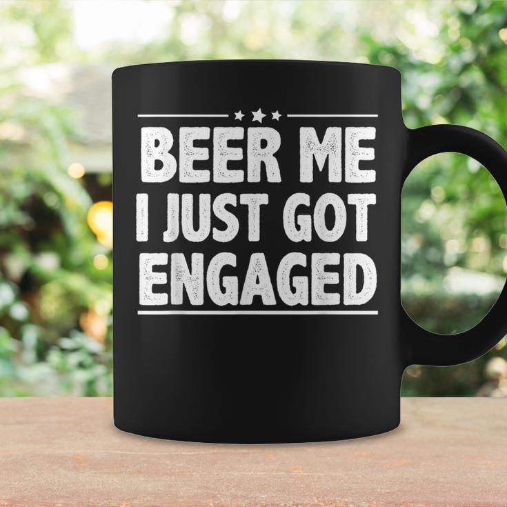 Quote Beer Me I Just Got Engaged Engagement Coffee Mug Gifts ideas
