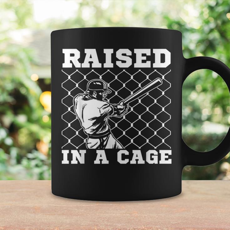 Raised In A Cage Baseball Coach Catcher Pitcher Coffee Mug Gifts ideas