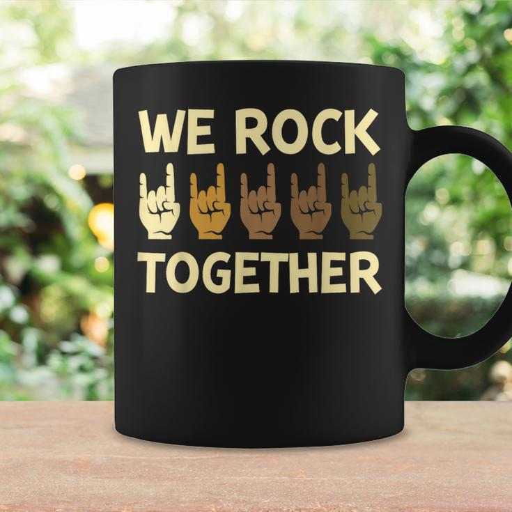 We Rock Together Hands Rock Lovers Coffee Mug Gifts ideas