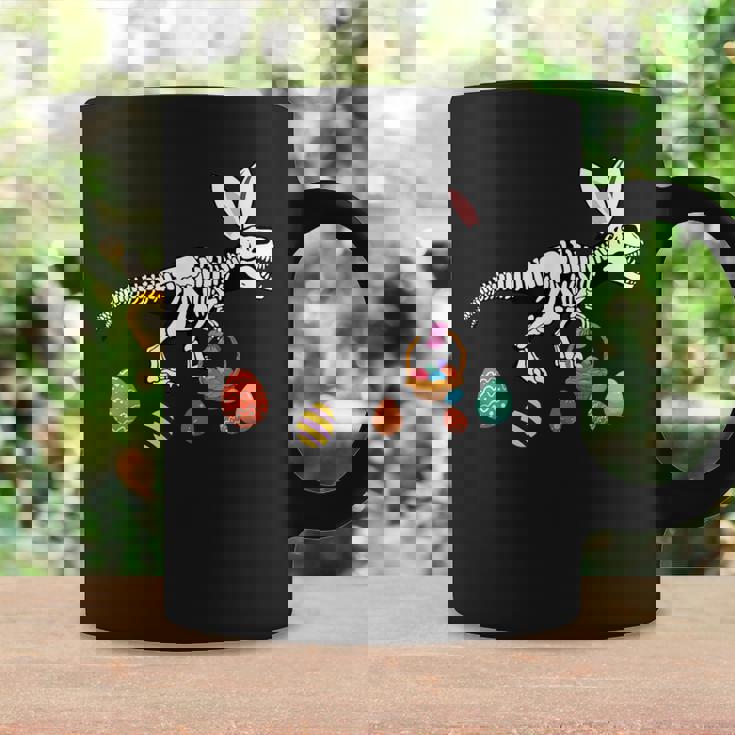 T Rex Easter Skeleton Bunny Basket Egg Hunt Easter Day Coffee Mug Gifts ideas