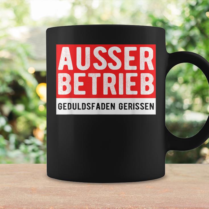 With Text Ausser Betriebs Tassen Geschenkideen