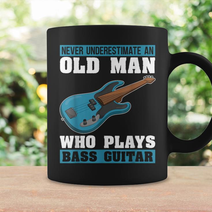 Never Underestimate An Old Man Who Plays Bass Guitar Coffee Mug Gifts ideas