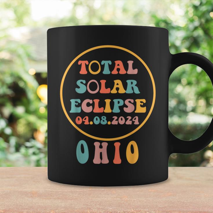 Usa Total Solar Eclipse April 8 2024 Ohio Retro Groovy Coffee Mug Gifts ideas