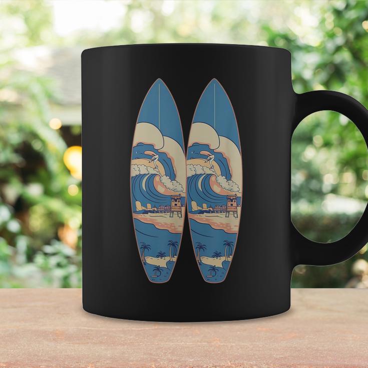 Vintage Surfboard Beach Surfer Boy Girl Surfing Coffee Mug Gifts ideas