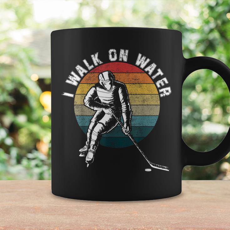 I Walk On Water Ice Hockey Players Winter Sports Pun Coffee Mug Gifts ideas