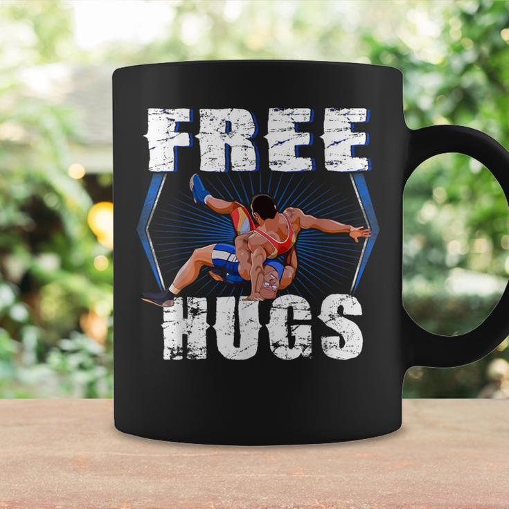 Wrestling Free Hugs Wrestling Vintage Coffee Mug Gifts ideas