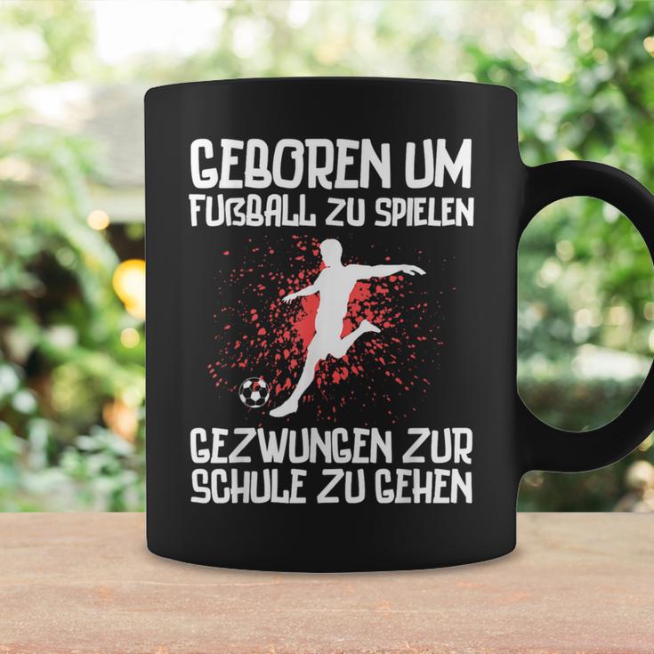 Zum Fußballspiel Geboren Footballer Boys' Black Tassen Geschenkideen