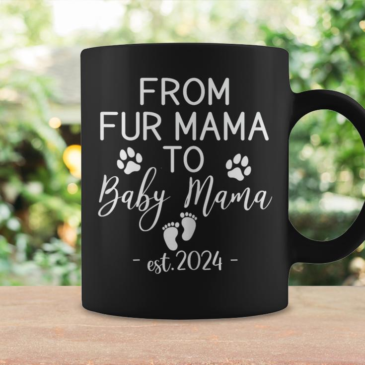From Fur Mama To Baby Mama Est 2024 New Mom Dog Lover Coffee Mug Gifts ideas