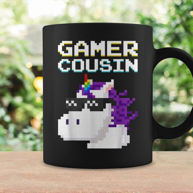 Gamer Cousin Einhorn Pixel Geschenk Multiplayer Nerd Geek Tassen Geschenkideen
