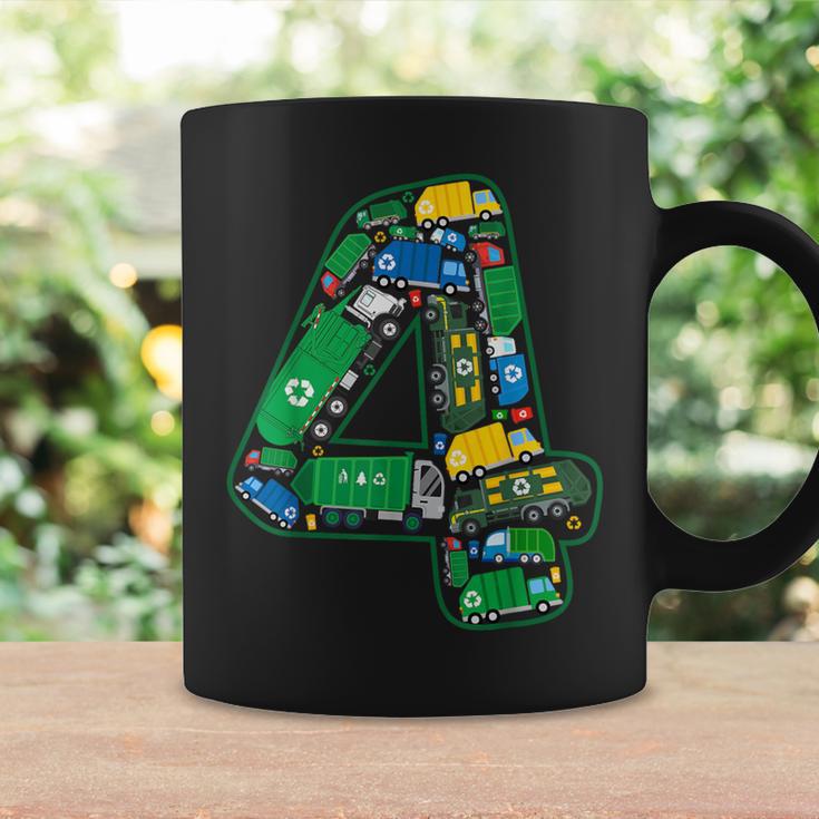 Garbage Truck Boy 4Th Birthday 4 Years Old Garbage Truck Boy Coffee Mug Gifts ideas