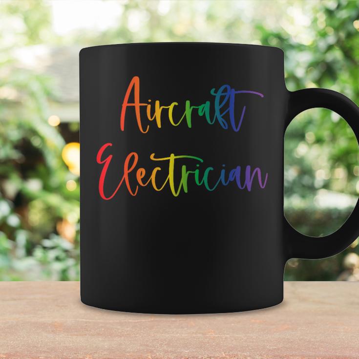 Gay Lesbian Trans Pride Lives Matter Aircraft Electrician Coffee Mug Gifts ideas