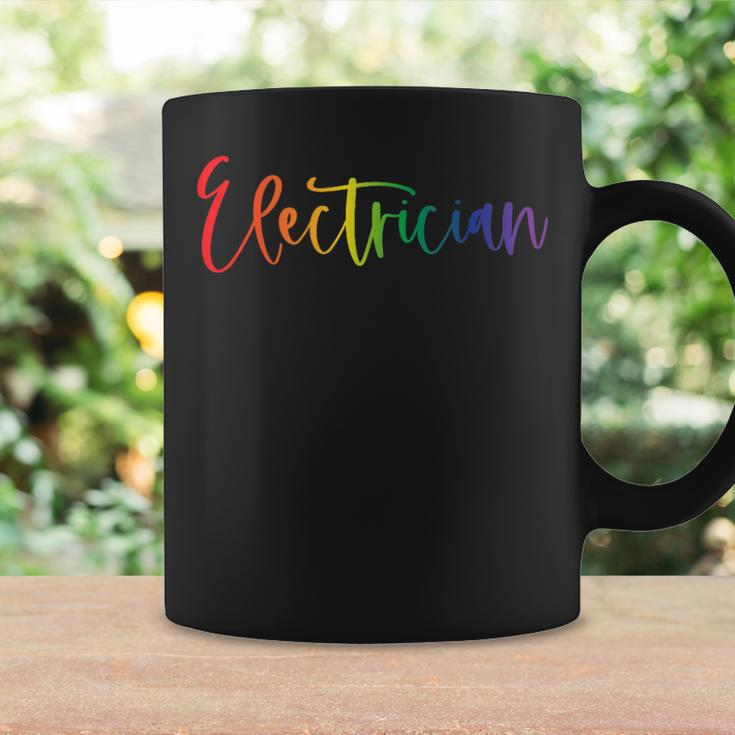 Gay Lesbian Transgender Pride Electrician Lives Matter Coffee Mug Gifts ideas