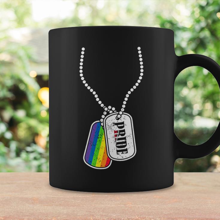 Gay Pride Flag Lgbt Military Dog Tag Coffee Mug Gifts ideas