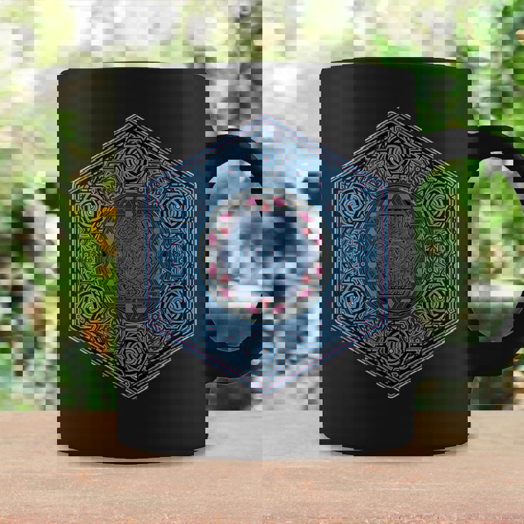 Geometría Sagrada Tatuaje Yoga Meditación Goa Trance Taza de café Ideas de regalos