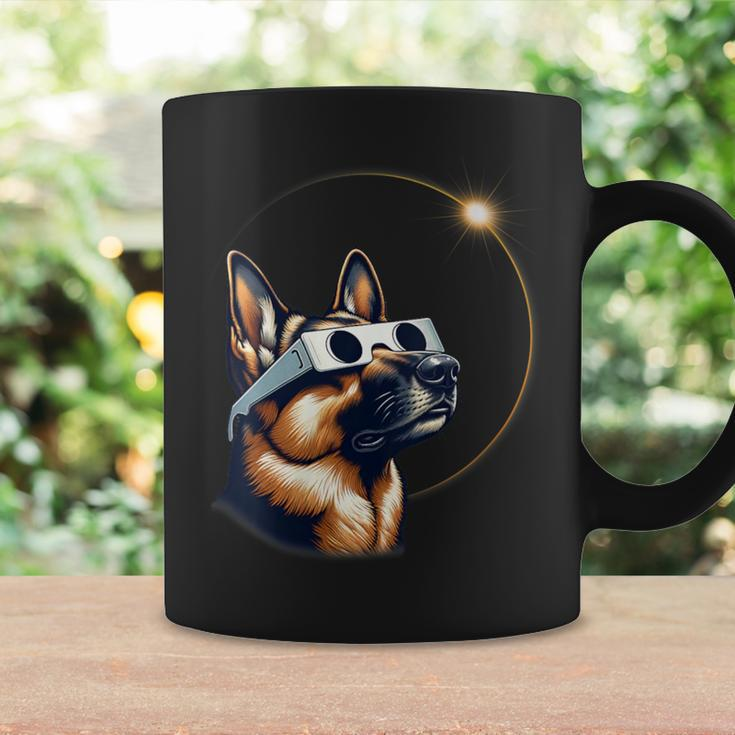 German Shepherd Dog Solar Eclipse 2024 Coffee Mug Gifts ideas
