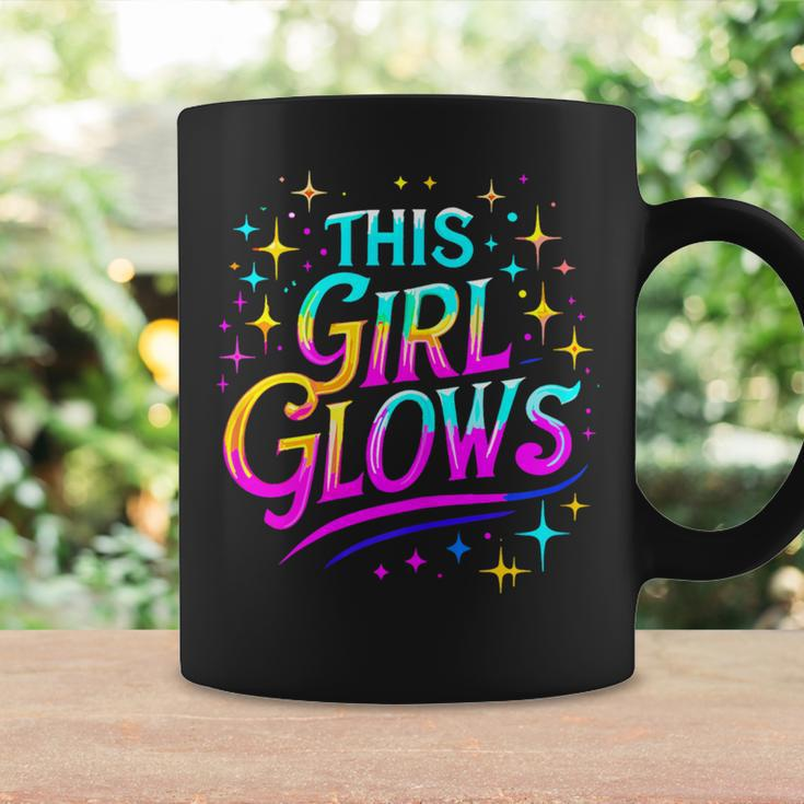 This Girl Glows 80S And 90S Party Coffee Mug Gifts ideas
