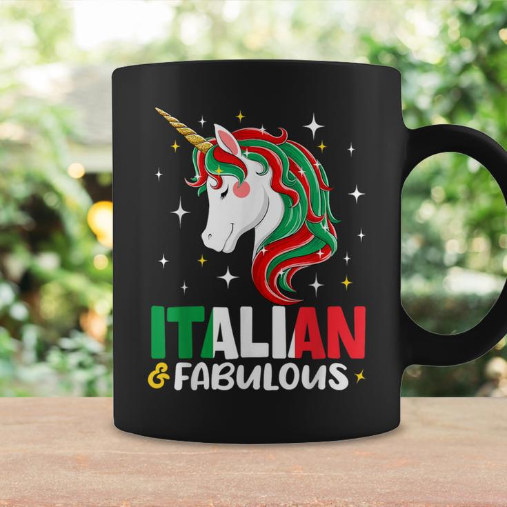 Girl Italian Italy Flag Unicorn Women Coffee Mug Gifts ideas