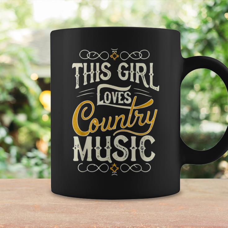 This Girl Loves Country Music Vintage Concert Coffee Mug Gifts ideas