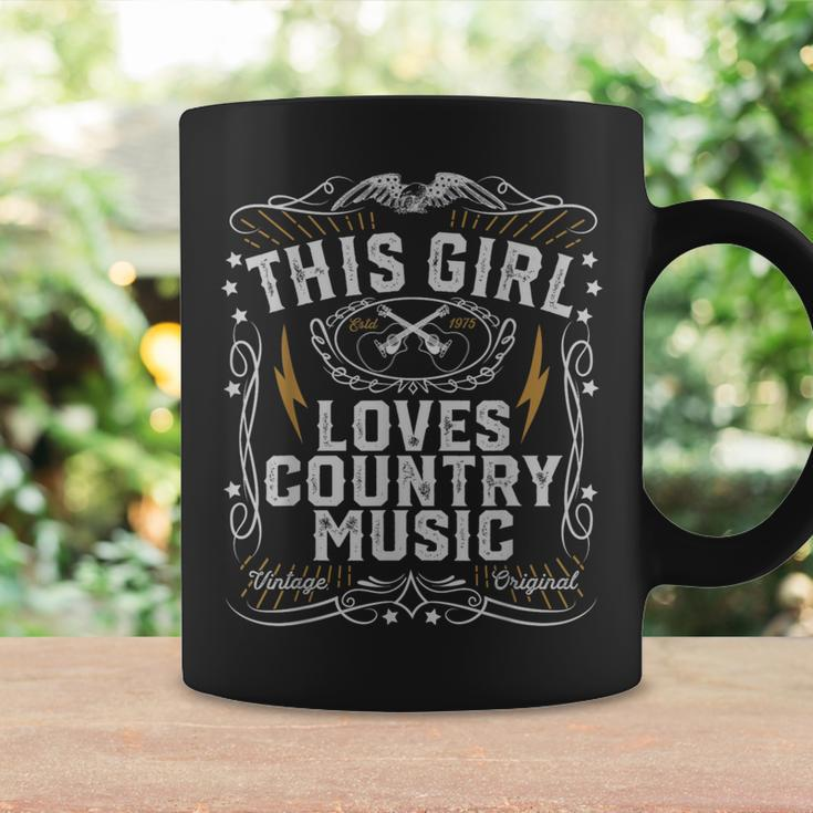This Girl Loves Country Music Vintage Concert Nashville Coffee Mug Gifts ideas