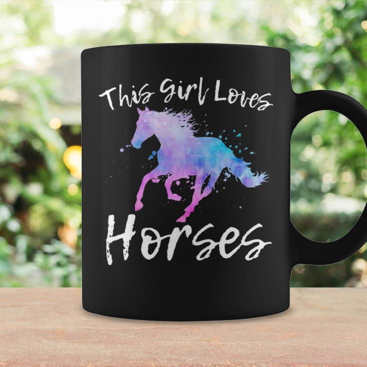 This Girl Loves Horses Equestrian Ridingn Girl Kid Women Coffee Mug Gifts ideas