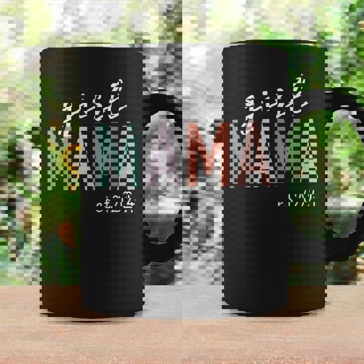 Girl Mama Est 2024 Girl Mom To Be New Mommy Coffee Mug Gifts ideas
