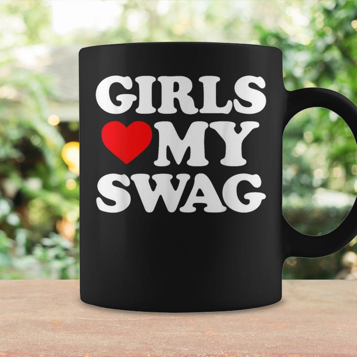 Girls Heart My Swag Girls Love My Swag Valentine's Day Hear Coffee Mug Gifts ideas