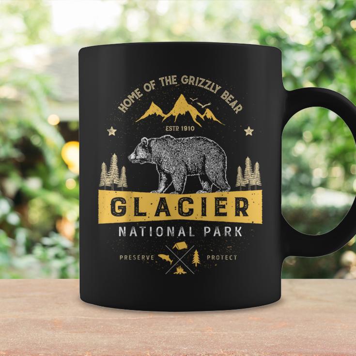 Glacier National ParkVintage Montana Bear Women Coffee Mug Gifts ideas