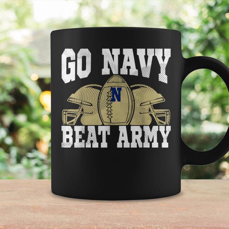 Go Navy Beat Army America's Football Game Day Retro Helmet Coffee Mug Gifts ideas