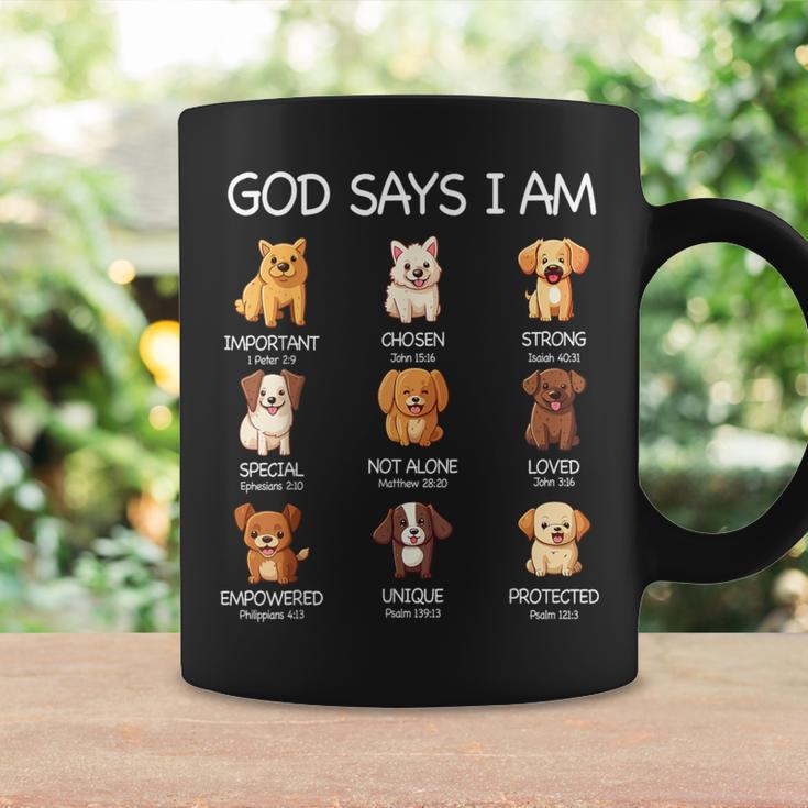 God Says I Am Cute Dogs Bible Verse Christian Boys Girls Coffee Mug Gifts ideas