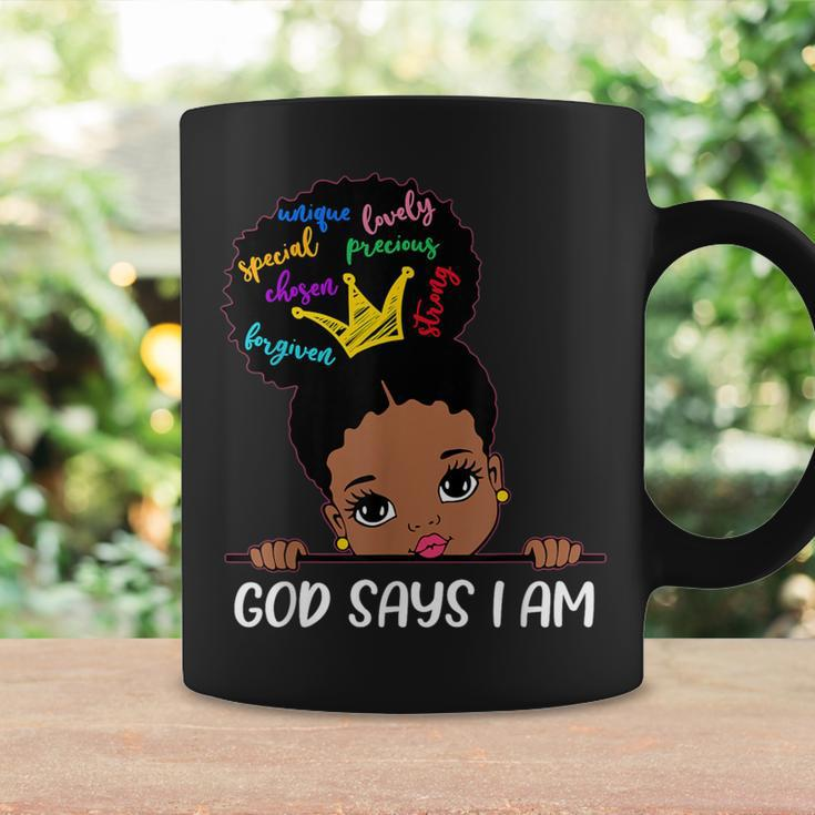 God Says I Am Melanin Girls Black History Junenth Toddler Coffee Mug Gifts ideas