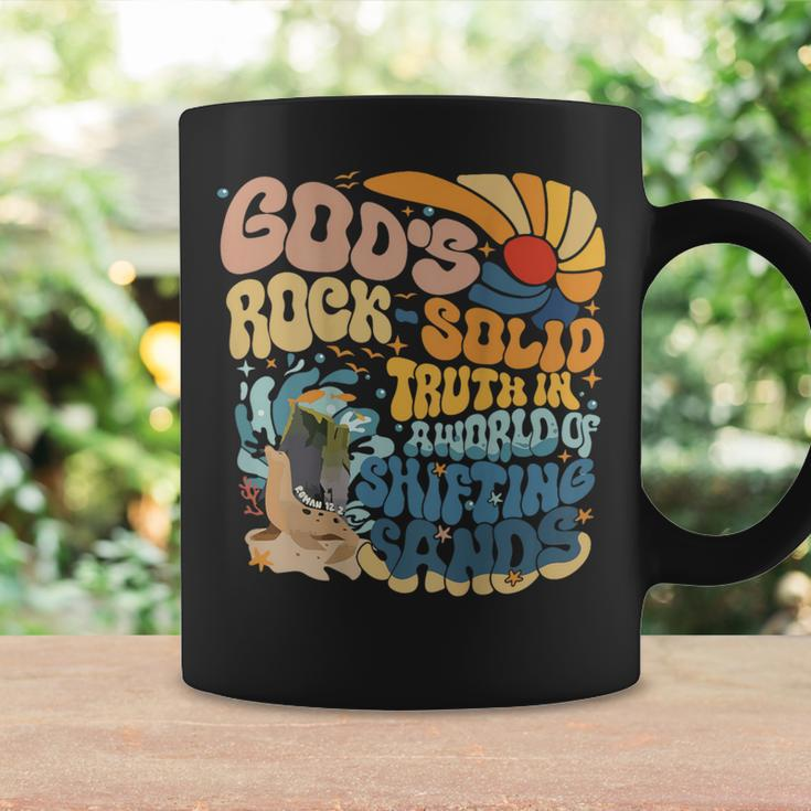 God's Rock-Solid Retro Beach Vbs 2024 Christian On Back Coffee Mug Gifts ideas