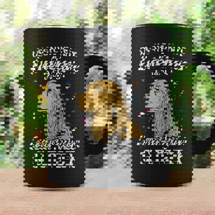 Golden Retriever Glitter Dog Holder Dog Owners Tassen Geschenkideen