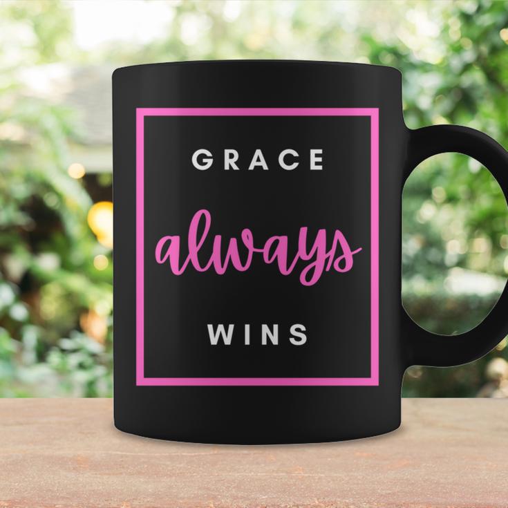 Grace Always Wins Christian Faith Inspirational Idea Coffee Mug Gifts ideas