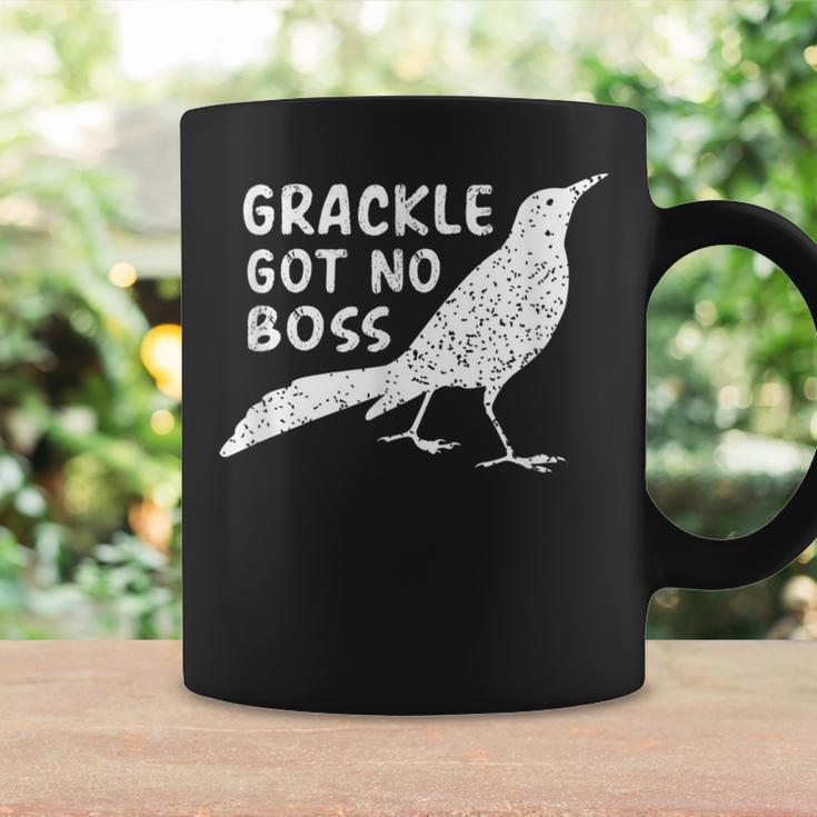 Grackle Gots No Boss Animals Bird Lover Humor Coffee Mug Gifts ideas