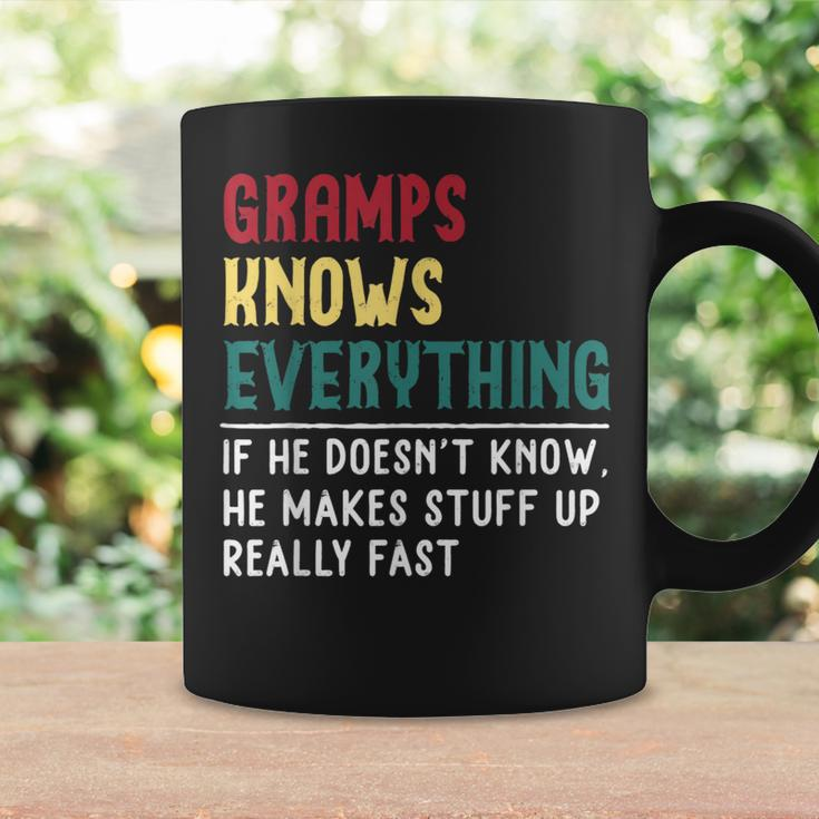 Gramps Know Everything Fathers Day For Grandpa Gramps Coffee Mug Gifts ideas