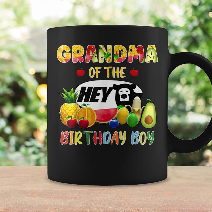 Grandma Of The Birthday Boy Family Fruit Hey Bear Birthday Coffee Mug Gifts ideas